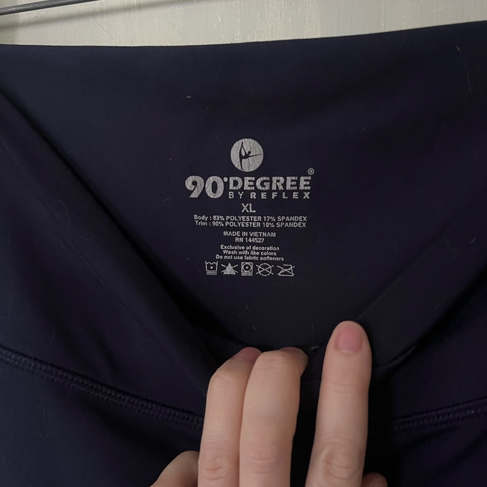 Navy Flared XL Leggings - Picture 4 of 9